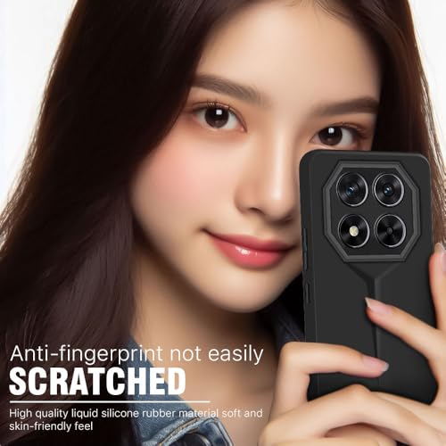 Image of WOW IMAGINE Slim Back Cover for Redmi Note 14 Pro 5G | Poco X7 5G | Blade Series Ultra Thin Case with Lightweight Design | Camera Protection | Soft Matte Silicone Flexible Mobile Case - Black