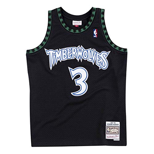 Maillot NBA Marbury Minnesota Timberwolves noir pour vos looks streetwear rétro