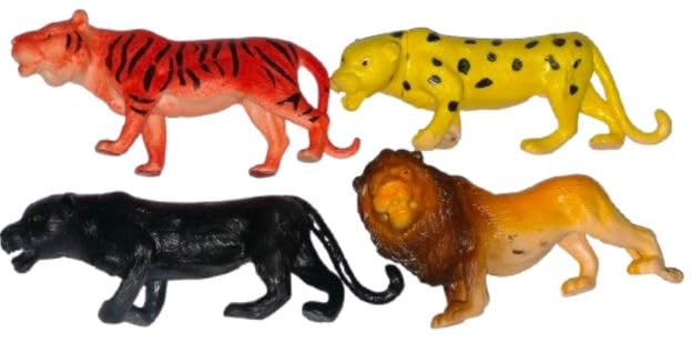 Negi Big Wild Cats Toy Figures, Set of 4 at ₹114 (76% Off) – Amazon