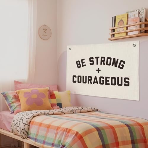 Wheatwin Be Strong And Courageous Banner, Christian Inspirational Decor by Wheatwin - Used condition - Image 6