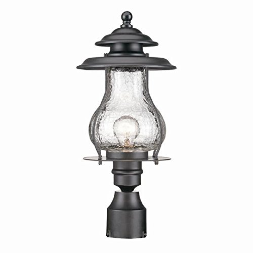 Acclaim 8207BK Blue Ridge Collection 1-Light Post Mount Outdoor Light Fixture, Matte Black