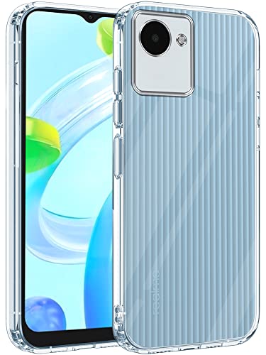 Image of Jkobi Back Cover Case for Realme C30 | C30S (Silicone Crystal Clear | Pure Camera Protection | Soft and Flexible for Charger and Headphone sockets | Shockproof Bumpers | Transparent)