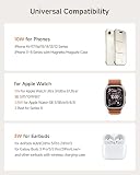 5-w-1 Bezprzewodowa Stacja Ładowania do Apple Urządzeń, Podwójna Magnetyczna Ładowarka do iPhone Air/17/16/15/14/13/12, Podwójne Szybkie Ładowanie 5W do Apple Watch 11/10/Ultra 3/SE 3, SwanScout 902M