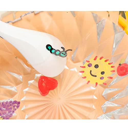 Caneta mágica de pintura de água com colher e borracha, caneta mágica de pintura de água, caneta flu