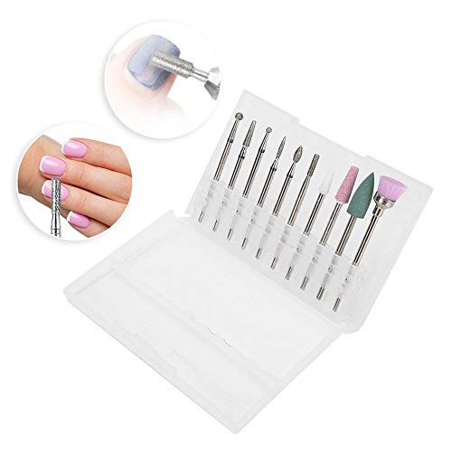 10st Nail Art Slijpkoppen, Manicure Pedicure Nagelboren voor Verwijdering van Dode Huid, Nagelschuren Polijstkoppen Set… - Afbeelding 7