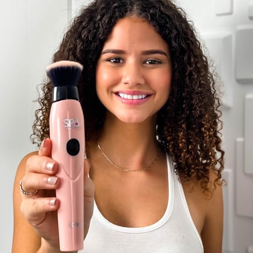 Spa Sciences ECHO - Makeup Brush for Flawless Blending, Contouring, Highlight & Airbrush Finish - 3 Speeds - Rechargeable - Thumbnail 6