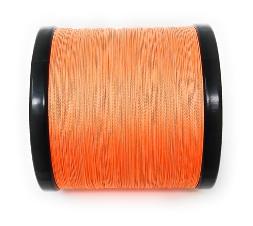Reaction Tackle Braided Fishing Line - Pro Grade Power Performance for Saltwater or Freshwater Fish - Colored Fishing Line Braid for Extra Visibility - Hi Vis Orange 20 Lb (500 Yards) by Reaction Tackle - Image 4
