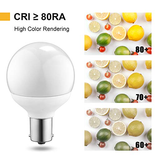 Kohree 12 Volt Rv Led Light Bulbs Ba15S 20-99/1141/1156 12V Vanity Replacement Bulbs For 5Th Wheel Camper Trailer Motorhomes Marine Boat Interior Light Bulb (Pack Of 3, 4000K Natural White) #TOP2