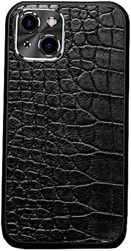 Étui en cuir de crocodile iPhone 13 antichoc protection appareil photo écran 6.1 pouces
