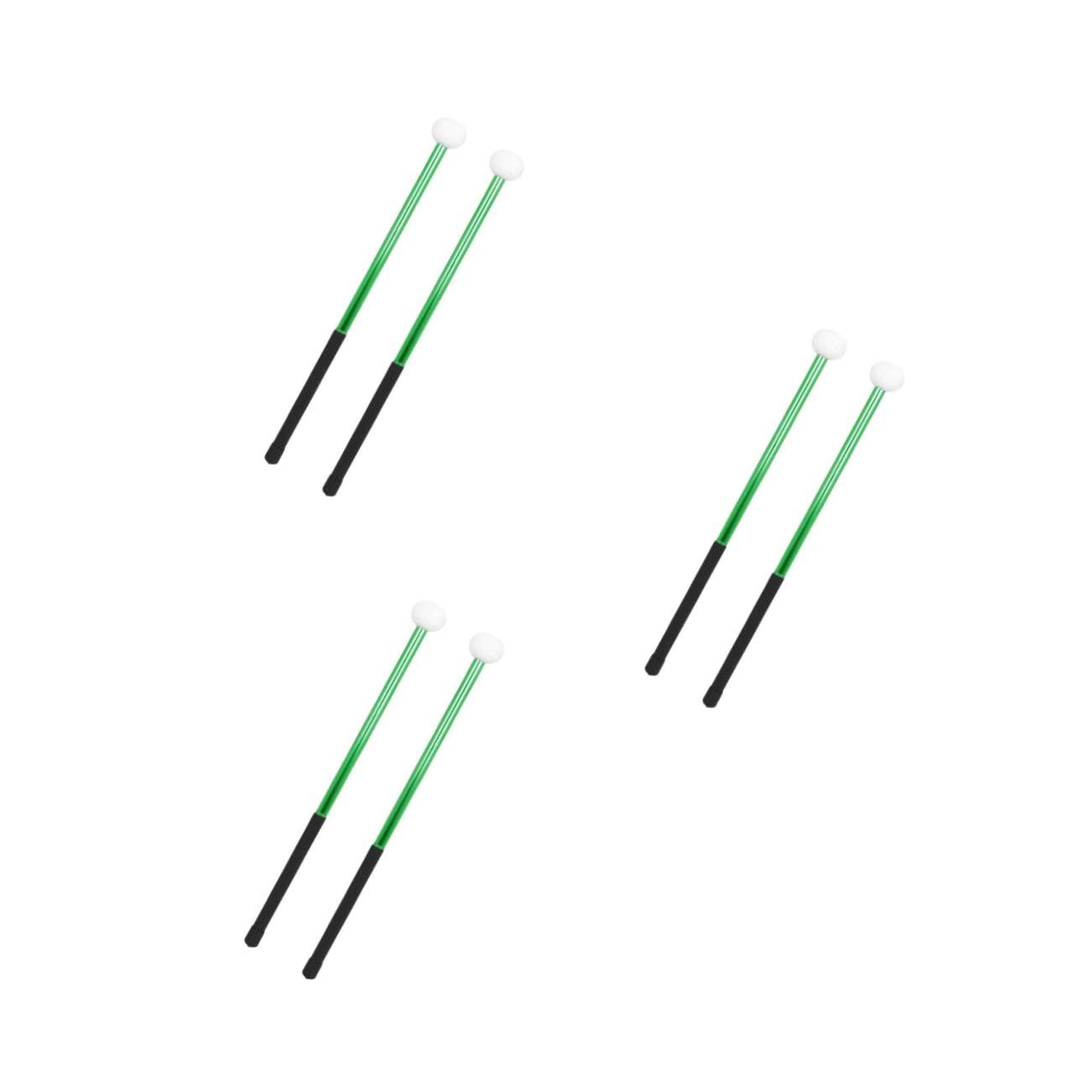 VICASKY 6stücke Bass-drum-mallets Mit Filzkopf Percussion Schlagzeugstöcke Für Profis Und Anfänger Für Übung Und Auftritt Langlebig Und Farbenfroh