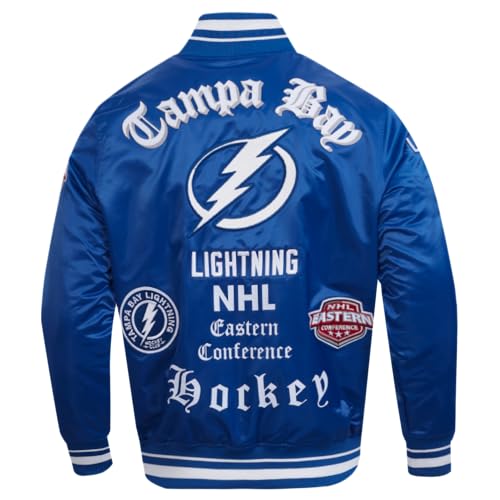 Image of Pro Standard Mens NHL Old English Satin Jacket