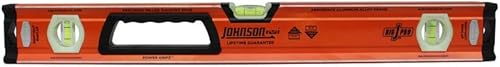 Johnson 1733-2400 Nivel de caja no magnética, 24", naranja
