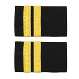 1 Paar Schulterklappen Professionelle Piloten Kapitän Offizier Epauletten Uniform Kostüm