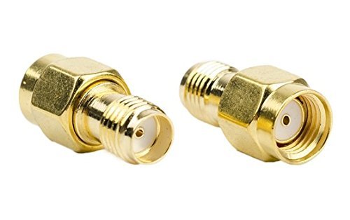DHT Electronics RF coaxial coax adapter SMA female to RP-SMA male,2pcs