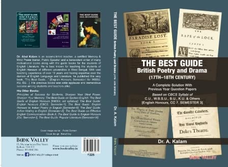 The Best Guide British Poetry and Drama (17th-18th Century) [Paperback] Dr. A.Kalam
