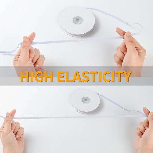 Xkdous 1/4 Inch 11 Yards Elastic Band For Sewing thumb #3