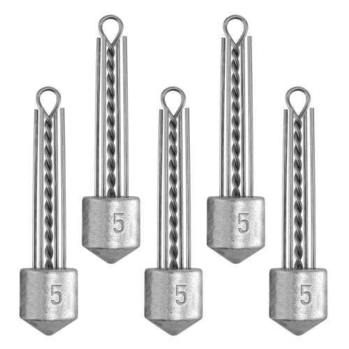 Plombs de pêche en eau salée Sputnik Dr.Fish pour surfcasting, lot de 5 lests de 28,3 g à 226,8 g