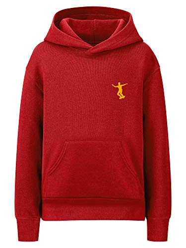 Daxton Youth Unisex Skateboarder Design Hoodie Mid-weight Fleece Sweatshirt4