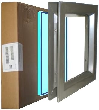 8"(W) x 36"(H) Door Lite, Complete with Tempered Glass-Glazing, Mineral Bronze Finish