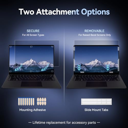 Image of Saco 16 inch Privacy Screen Filter Compatible with 2025 ASUS TUF A16 FA607NUG-RL189WS Series | Laptop Screen Privacy Shield [16:10 Ratio]