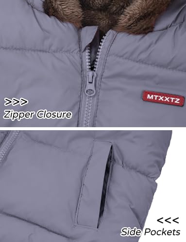 Happy Cherry Toddler Baby Puffer Vest with Hood Ears Hooded Sleeveless Bubble Jacket Insulated Padded Vest 2-7 Years4