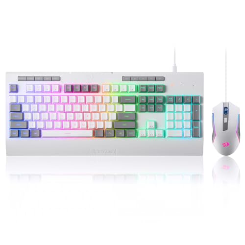 Image of Redragon S151 Gaming Keyboard & Mouse Combo, 104 Keys K525 Wired RGB Membrane Keyboard and 10000 DPI Wired M616 Gaming Mouse Bundle