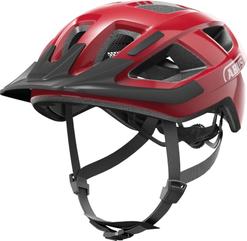 Miniatura 8 de Abus Aduro 3.0 Led Casco De Ciclismo, Casco Urbano Deportivo En Un Diseño Elegante Para El Día A Día Y Excursiones Deportivas, Con Luz Trasera, Para Hombres Y Mujeres, Talla M, Rojo