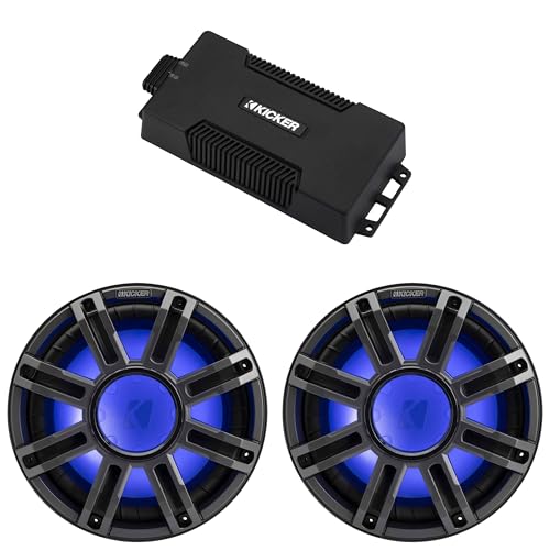 Kicker 48PXA6001 Weatherproof Powersport Mono Amp & (2) 12