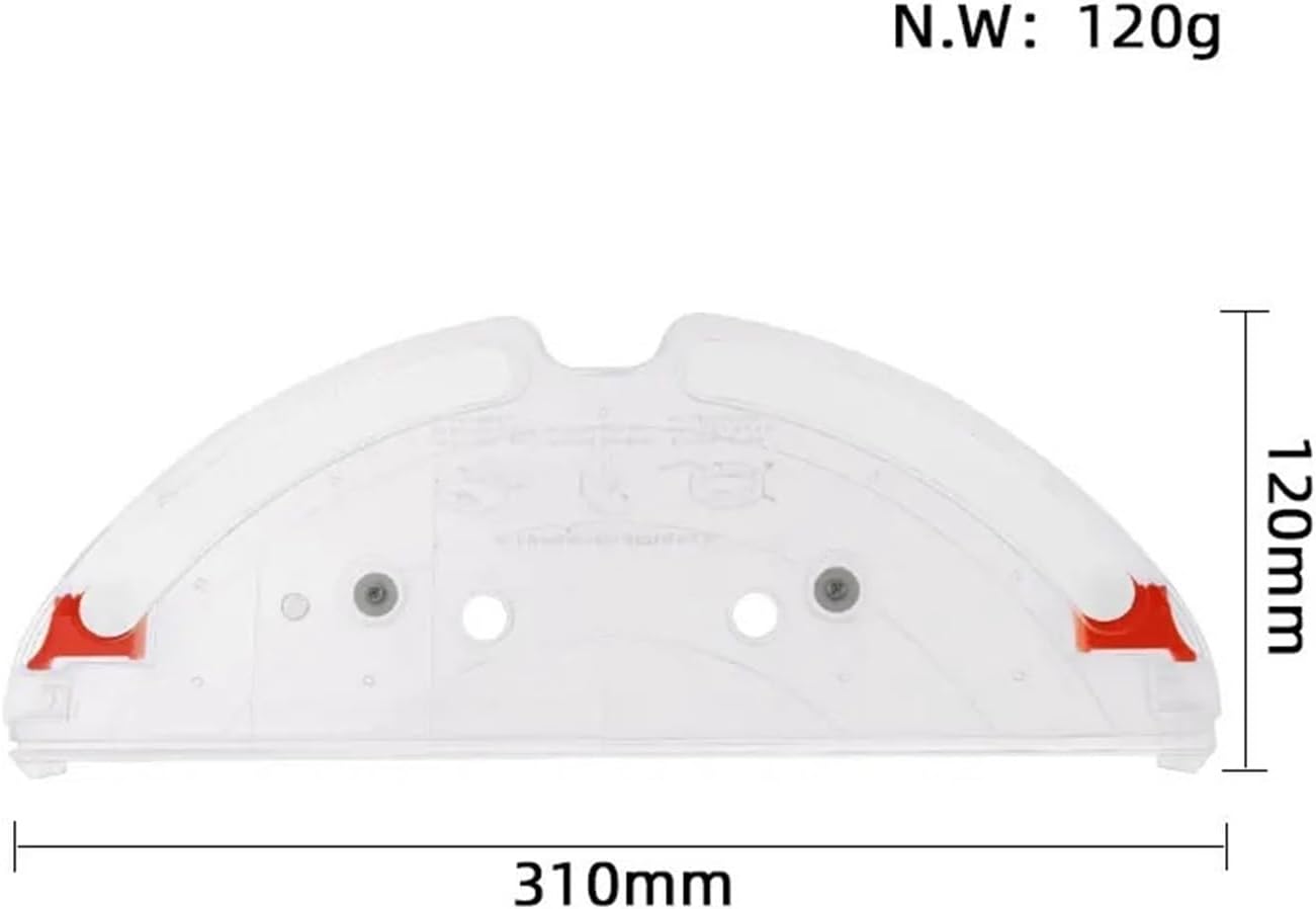 Vacuum Cleaner Mop Cloth Mounts Mop Wipes Compatible for Roborock Q7 Max+ / T8 / S5 MAX / S6 MAX / T7 Replacement Spare Parts(Set A), White