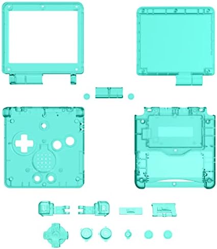 IPS Ready Upgraded eXtremeRate Emerald Green Custom Replacement Housing Shell for Gameboy Advance SP GBA SP – Compatible with Both IPS & Standard LCD – Console & Screen NOT Included — view 7