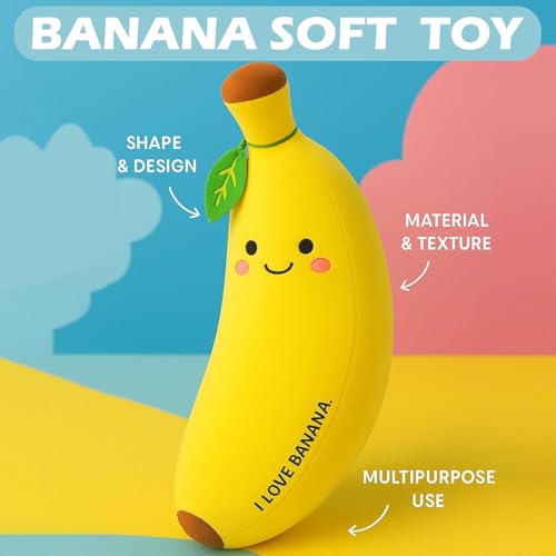 Image of 40cm Banana Soft Toy Plush Toy - Ultra Soft, Huggable & Cuddly Gift for Kids, Girls, Boys | Perfect for Birthday
