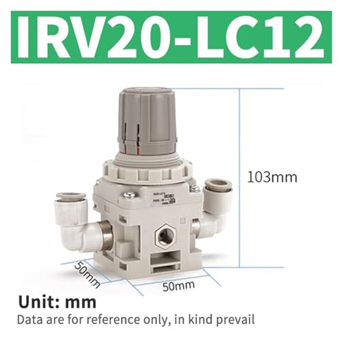 Vanne réduction IRV10-C06 à haute précision avec manomètre de contrôle