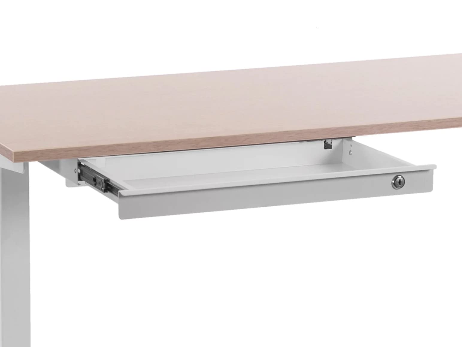 Cassetto sotto scrivania Estraibile. Organizer per Ufficio. Cassetti scrivania Dotati di Serratura. Ideale per scrivanie, tavoli e banchi. L50 cm P25cm. 100% Made in Italy (Nero)