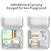 sarlar Travel Case for Nex Playground Game System, Odorless Felt, Hard Carrying Case for Remote, Adapter and Base Accessories, Comfort Portable Protection for Travel and Home Storage