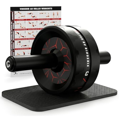 Vinsguir Ab Roller Wheel with Knee Pad
