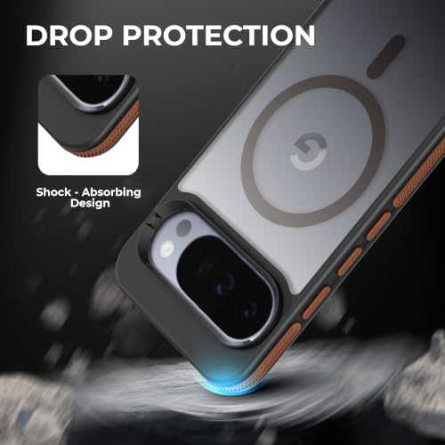 Image of A rtistque Compatible with MagSafe Frosted Ultra Matte Back Cover Case for Google Pixel 10 Pro 5G | Smooth Grip Sides | Stylish Design | Raised Camera Edges | Pixel 10 Pro Back Cover - Brown