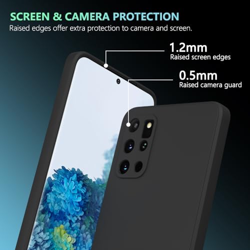 Image of for Samsung Galaxy S20 Plus Case Black, Scratch Resistant with Soft Touch, Slim Thin Phone Cover for Samsung Galaxy S20 Plus