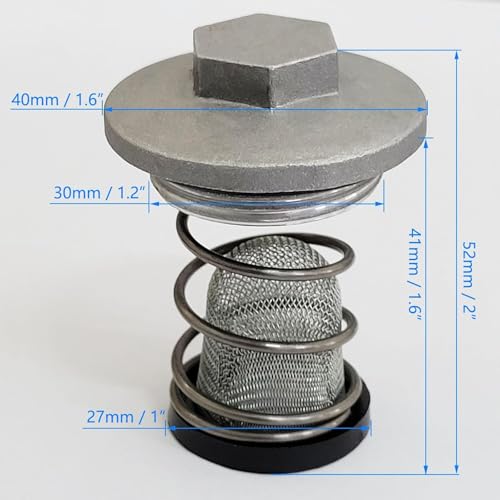 4 Sets Motorrad Roller Motor Ölablassschraube Fittings Kompatibel mit GY6 50cc-150cc ATV Go Kart Moped Ölablassschraube