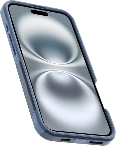 Coque iPhone 16 Commuter OtterBox bleu fine antichoc rigide