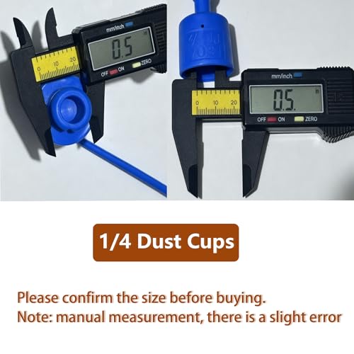 Image of 8 Pcs Hydraulic Quick Coupler Dust Caps & Plugs Set, Compatible with 1 /4 inch Flat Face Couplings for Bobcat Skid Steer, for John Deere Tractor