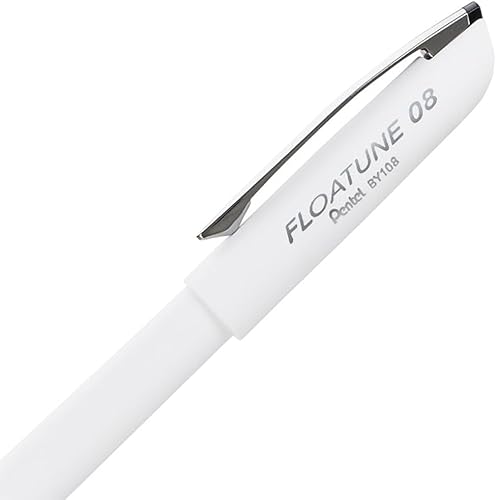 Miniatura 4 de Pentel Floatune - Bolígrafo de punta redonda sin saltos, línea media de 0.031 in, tinta negra, paquete de 2