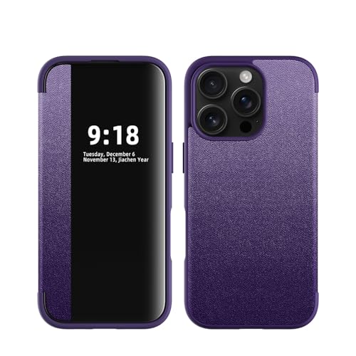 Étui à rabat iPhone 16 Pro avec protection contre les chutes pour écran