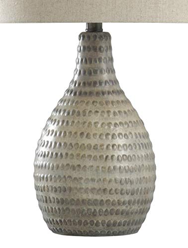 Collective Design L28159Dsam Allen, French Oak, White Table Lamp #TOP3