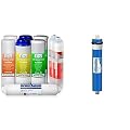 iSpring F9K 1-Year Reverse Osmosis Water Filter Replacement & Greatwell Reverse Osmosis Membrane 100 GPD 11.75” X 1.75”, Replacement Fits Standard Under Sink RO Drinking Water Filtration System, MC1