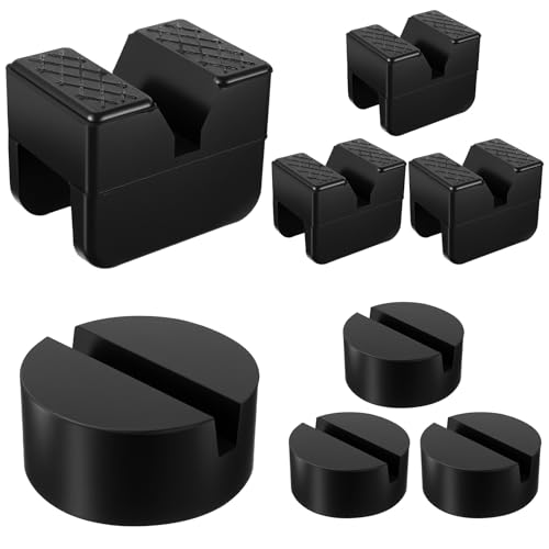 8 Pcs Jack Stand Pads Adapter Universal Slotted Frame Rail