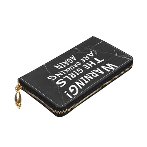 Warning The Girls are Drinking Again Wallet Card Bag4