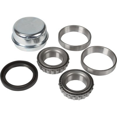Ultra-Tow High-Performance Hub Bearing/Seal Kit - 1In. Inner Bearing, 1In. Outer Bearing, 1 1/4In. Double-Lip Spring-Loaded Oil Seal, 1.98In. Dust Cap, Model Number 5712582 #TOP14