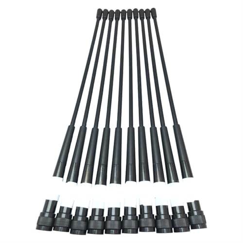GHZHANG 10PCS Whip Antenna 430-450MHZ TNC Port 4dbi For Sokk-ia For Top-con For South Trimble All Brands Surveying GPS RTK Total Station