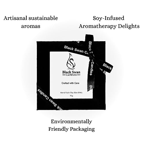 Black Swan - Wax Melts, Signature Collection, Soy Wax, Fine Fragrances, 8 Melts, 70g. (Orange Flower & Jasmine) - Image 5
