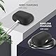 Teyomi TPU Hülle für AirPods Pro 2. Generation, Schutzhülle für Apple Airpods Pro 2 mit Handschlaufe, Leder-Touch-Design Airpods Pro 2 Case (Schwarz)